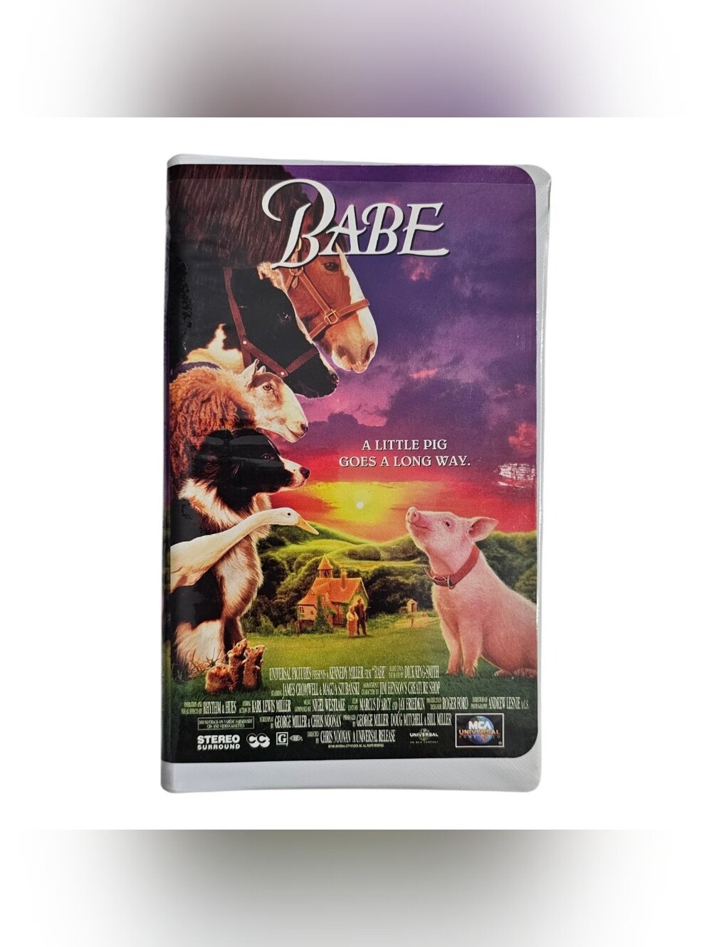Babe VHS 1996 MCA Universal Clamshell Case Vintage Family Movie
